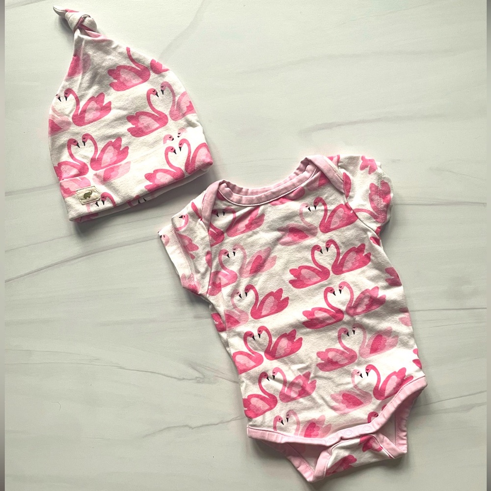 Monica and Andy newborn girls outfit